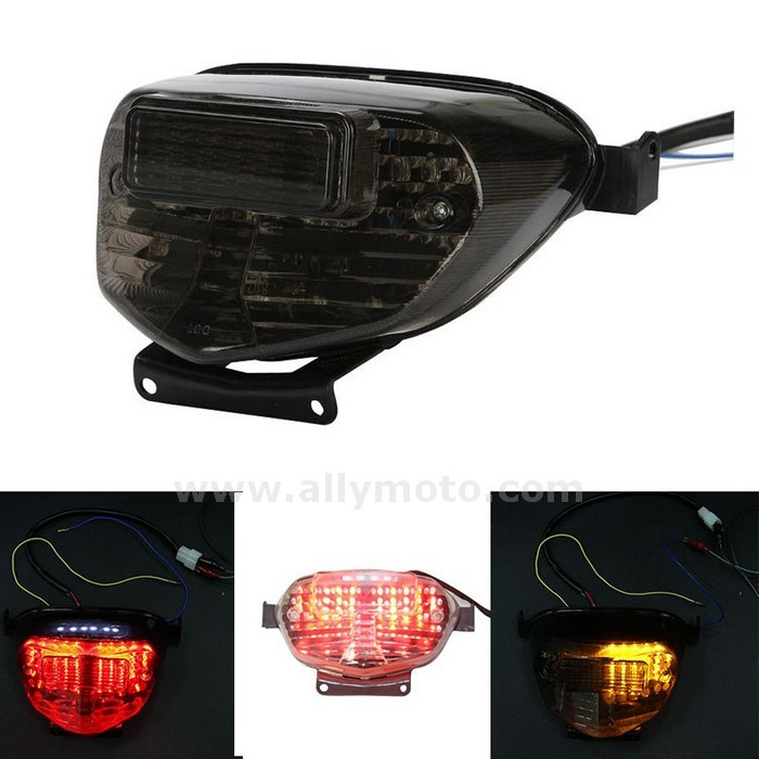 6 Led Tail Light Integrated Rear Brake Lamp License Plate Suzuki Gsxr 600K1 750K1 1000@2